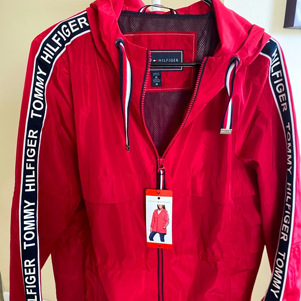 Tommy Hilfiger Jacket Raincoat Windbreaker Hooded